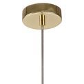 Evie Elliptical Sphere Pendant, 1 x E27, Polished Brass additional 5