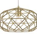 Evie Elliptical Sphere Pendant, 1 x E27, Polished Brass additional 6