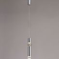*Leah 1 Light Pendant, 1 x 5W LED, 3000K, 118lm, Polished Chrome, additional 2