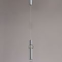 *Leah 1 Light Pendant, 1 x 5W LED, 3000K, 118lm, Polished Chrome, additional 1