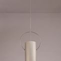 Aleana Single Pendant, 1 x E27, Satin Nickel/Polished Chrome additional 2
