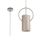 Aleana Single Pendant, 1 x E27, Satin Nickel/Polished Chrome additional 4