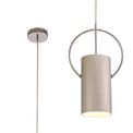 Aleana Single Pendant, 1 x E27, Satin Nickel/Polished Chrome additional 3