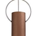 Aleana Single Pendant, 1 x E27, Coffee/Polished Chrome additional 6