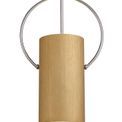 Aleana Single Pendant, 1 x E27, Gold/Polished Chrome additional 6