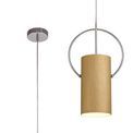 Aleana Single Pendant, 1 x E27, Gold/Polished Chrome additional 3