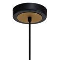 Hera Single Small Circular Pendant in Sand Gold and Matt Black Finish additional 7