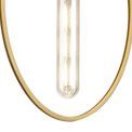 Hera Single Small Circular Pendant in Sand Gold and Matt Black Finish additional 10
