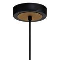 Hera Single Large Circle Pendant, 1 Light E27, Sand Gold/Matt Black additional 7