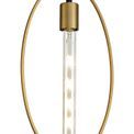 Hera Single Large Circle Pendant, 1 Light E27, Sand Gold/Matt Black additional 8