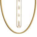Hera Single Large Circle Pendant, 1 Light E27, Sand Gold/Matt Black additional 10