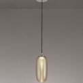 Bethany Pendant, 1 x 8W LED, 4000K, 720lm, Champagne/Black, additional 1