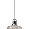 Adore Pendant, 1 x E27, Black Smoke &amp; Clear/Polished Chrome additional 3