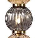 Felicity Pendant, 3 x G9, Antique Brass/Smoked &amp; Amber Glass additional 10