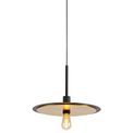 Thalia Single 3 In1 Ceiling Flush, Semi-Flush &amp; Pendant Light, 1 Light Adjustable E27, Black/Gold additional 14