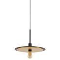 Thalia Single 3 In1 Ceiling Flush, Semi-Flush &amp; Pendant Light, 1 Light Adjustable E27, Black/Gold additional 13