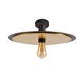 Thalia Single 3 In1 Ceiling Flush, Semi-Flush &amp; Pendant Light, 1 Light Adjustable E27, Black/Gold additional 6