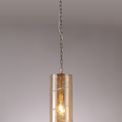 Lisa Pendant, 1 Light E27, Antique Brass/Amber additional 1
