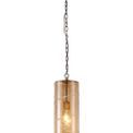 Lisa Pendant, 1 Light E27, Antique Brass/Amber additional 4
