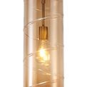 Lisa Pendant, 1 Light E27, Antique Brass/Amber additional 9