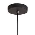 Reneta Single Pendant, 1 Light E27, Black/Clear Glass additional 9