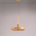 Lydia Single Pendant, 1 Light Adjustable E27, Wood Effect additional 2