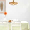 Lydia Single Pendant, 1 Light Adjustable E27, Wood Effect additional 15