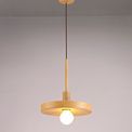 Lydia Single Pendant, 1 Light Adjustable E27, Wood Effect additional 4