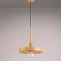 Lydia Single Pendant, 1 Light Adjustable E27, Wood Effect additional 3