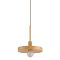 Lydia Single Pendant, 1 Light Adjustable E27, Wood Effect additional 10