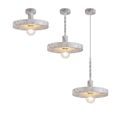 Lydia Single Pendant, 1 Light Adjustable E27, Marble Effect additional 5