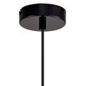 Kamila Single Large Pendant, 1 Light Adjustable E27, Gloss Black/Gloss White additional 6