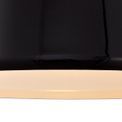 Kamila Single Large Pendant, 1 Light Adjustable E27, Gloss Black/Gloss White additional 10