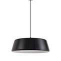 Kamila Single Large Pendant, 1 Light Adjustable E27, Gloss Black/Gloss White additional 11