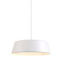 Kamila Single Large Pendant, 1 Light Adjustable E27, Gloss White/Gloss White additional 9