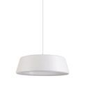 Kamila Single Large Pendant, 1 Light Adjustable E27, Gloss White/Gloss White additional 11
