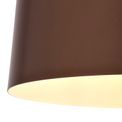 Thea Single Pendant, 1 Light Adjustable E27, Gloss Coffee additional 6
