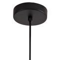 Luna Single Small Pendant, 1 Light Adjustable E27, Matt Black/Satin Gold additional 8