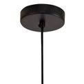 Luna Single Large Pendant, 1 Light Adjustable E27, Matt Black/Satin Gold additional 8