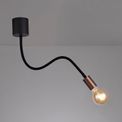 Grace Flexible Ceiling 1 Light E27, Satin Black/Brushed Copper additional 7