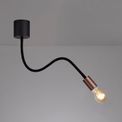 Grace Flexible Ceiling 1 Light E27, Satin Black/Brushed Copper additional 1