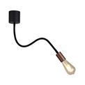Grace Flexible Ceiling 1 Light E27, Satin Black/Brushed Copper additional 12