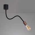 Grace Flexible Ceiling 1 Light E27, Satin Black/Brushed Copper additional 4