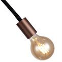 Grace Flexible Ceiling 1 Light E27, Satin Black/Brushed Copper additional 16