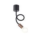 Grace Flexible Ceiling 1 Light E27, Satin Black/Brushed Copper additional 17