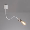 Grace Flexible Ceiling 1 Light E27 Satin White/Satin Nickel additional 3