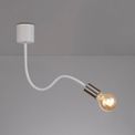 Grace Flexible Ceiling 1 Light E27 Satin White/Satin Nickel additional 1