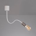 Grace Flexible Ceiling 1 Light E27 Satin White/Satin Nickel additional 4