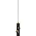 Aoife Pendant, 2 x 2W LED, 3000K, 560lm, Sand Black/Gold, additional 4