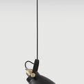 Beah Small Pendant, 1 x E27, Matt Black/Antique Brass/Khaki additional 1